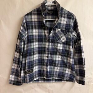 The Vermont Flannel‎ Mens Campbell Plaid Flannel Button Shirt Long Sleeve USA M
